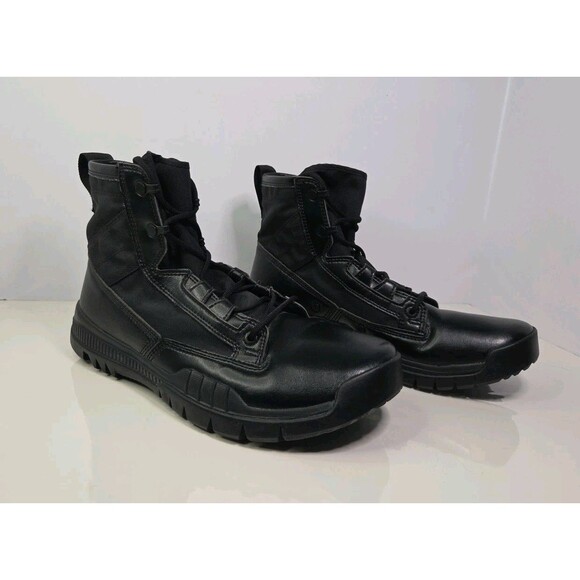 Nike black Military Tac Boots w/ Hard Rubber Soles NWOB US Mens Sz 9.5 Combat - Picture 1 of 12